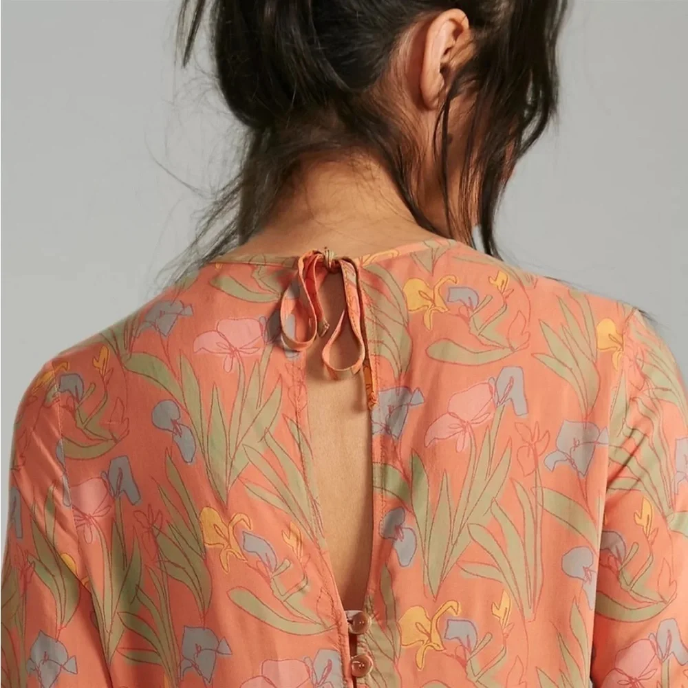 NWT Anthropologie Bobo Choses Floral Maxi Dress Size Medium